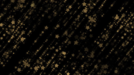 Partículas-De-Oro-De-Premio-Abstracto.-Animación-En-Movimiento-De-Estrellas-De-Líneas-De-Neón-Brillantes